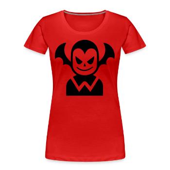 Vampir - Frauen Premium Bio T-Shirt - Rot - Vorne - Mia (176cm)