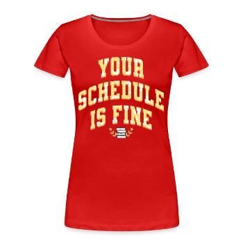 School Board School Counselor - Women's Premium Organic T-Shirt - red - Front - Mia (176cm)