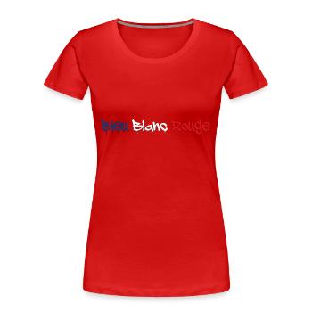 BLUE WHITE RED TAGG - Women's Premium Organic T-Shirt - red - Front - Mia (176cm)