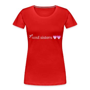 Besties - Freunde - Frauen Premium Bio T-Shirt - Rot - Vorne - Mia (176cm)