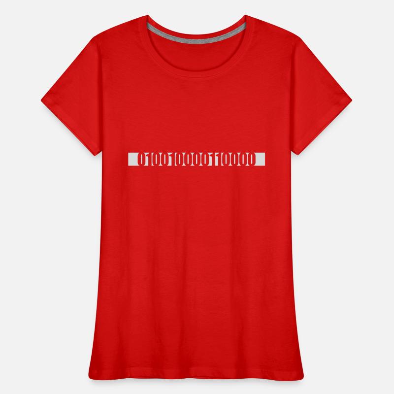 Langage de programme de code binaire T-shirt bio Premium Femme