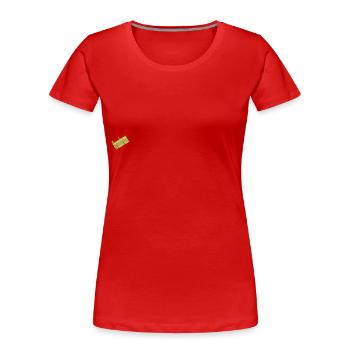 brummbrumm - Frauen Premium Bio T-Shirt - Rot - Vorne - Mia (176cm)