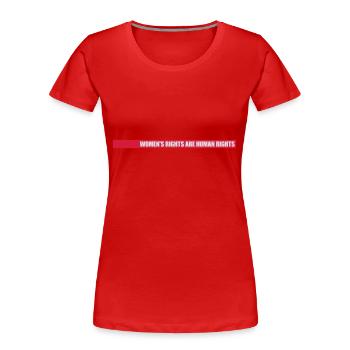 citation féministe sur les droits des femmes - T-shirt bio Premium Femme - rouge - Devant - Mia (176cm)