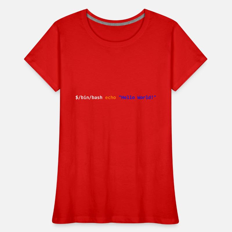 Hello World! Bash Women's Premium Organic T-Shirt