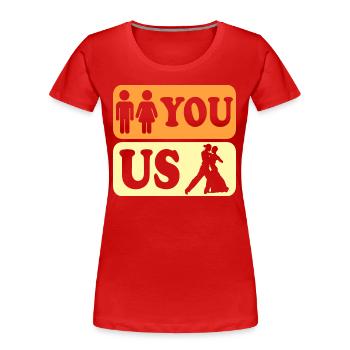 Humour Danse De Salon Danse De Bal - T-shirt bio Premium Femme - rouge - Devant - Mia (176cm)