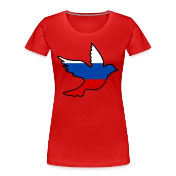 Russland - Frauen Premium Bio T-Shirt - Rot - Vorne - Mia (176cm)