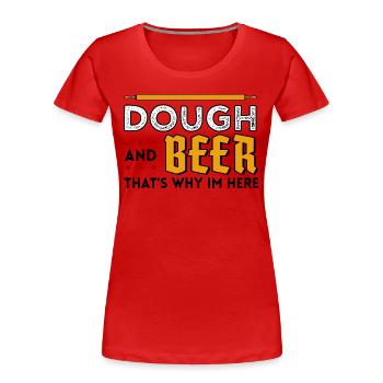 baking baker beer is love gift cake profession - Women's Premium Organic T-Shirt - red - Front - Mia (176cm)