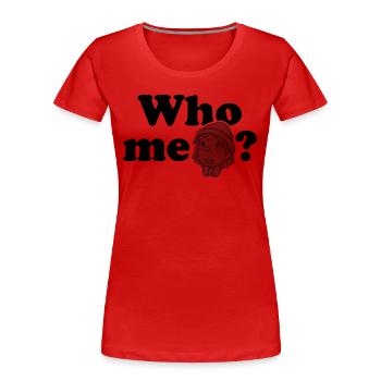 Pinocchio – Innocent Boy: Who, Me? Grey - Women's Premium Organic T-Shirt - red - Front - Mia (176cm)