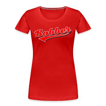 bobber chopper biker cruise sticker sticker - Women's Premium Organic T-Shirt - red - Front - Mia (176cm)