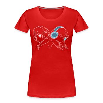 manga anime - T-shirt bio Premium Femme - rouge - Devant - Mia (176cm)