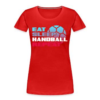 Handball Handball Player Handball-Life - T-shirt bio Premium Femme - rouge - Devant - Mia (176cm)