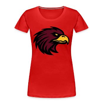 Aigle, Eagle - T-shirt bio Premium Femme - rouge - Devant - Mia (176cm)