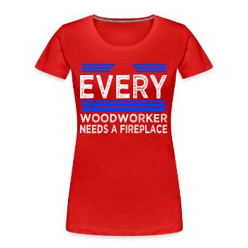 sabrina charpentier tshirts drôle d’apprenti cool - T-shirt bio Premium Femme - rouge - Devant - Mia (176cm)