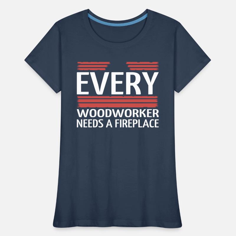present logging quote forest work forestry Frauen Premium Bio T-Shirt
