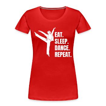 Danse Sport Danse Sport Hobby Dancer Cadeau - T-shirt bio Premium Femme - rouge - Devant - Mia (176cm)