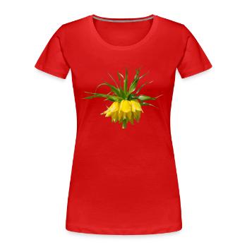 Imperial crown Flower Spring Lily plant Flora - Women's Premium Organic T-Shirt - red - Front - Mia (176cm)