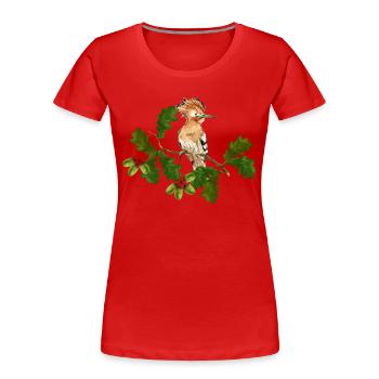 Colorful bird - Women's Premium Organic T-Shirt - red - Front - Mia (176cm)