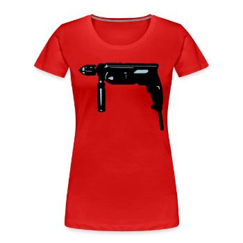 foret - T-shirt bio Premium Femme - rouge - Devant - Mia (176cm)