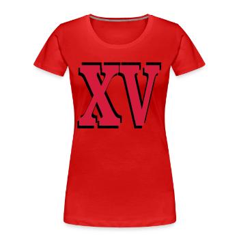 15 . Geburtstag - Frauen Premium Bio T-Shirt - Rot - Vorne - Mia (176cm)