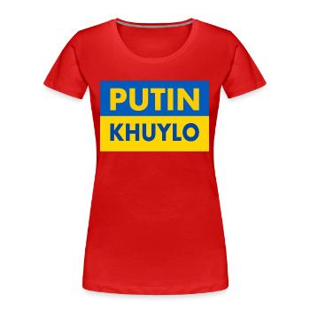 putin khuylo - Frauen Premium Bio T-Shirt - Rot - Vorne - Mia (176cm)
