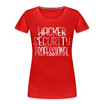 fingers humor computer freak cool quote - Frauen Premium Bio T-Shirt - Rot - Vorne - Mia (176cm)