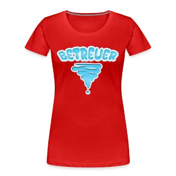 Profession Aidant - T-shirt bio Premium Femme - rouge - Devant - Mia (176cm)