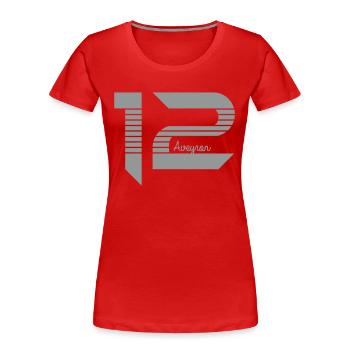 Midi Pyrénées Aveyron 12 - T-shirt bio Premium Femme - rouge - Devant - Mia (176cm)