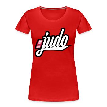 judo - T-shirt bio Premium Femme - rouge - Devant - Mia (176cm)