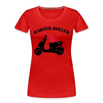Harzer Roller - Women's Premium Organic T-Shirt - red - Front - Mia (176cm)