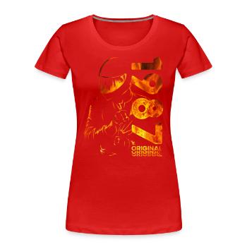 37th Birthday Vintage 1987 Motorcyclist Biker - Women's Premium Organic T-Shirt - red - Front - Mia (176cm)