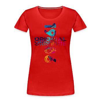 38ème Anniversaire Année 1986 Cru 1986 Original - T-shirt bio Premium Femme - rouge - Devant - Mia (176cm)
