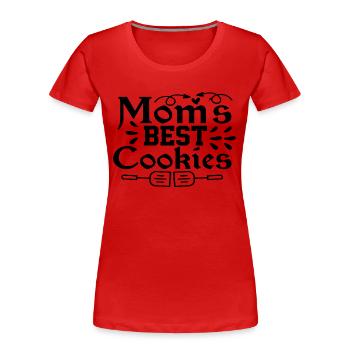 Moms Best Cookies - Frauen Premium Bio T-Shirt - Rot - Vorne - Mia (176cm)