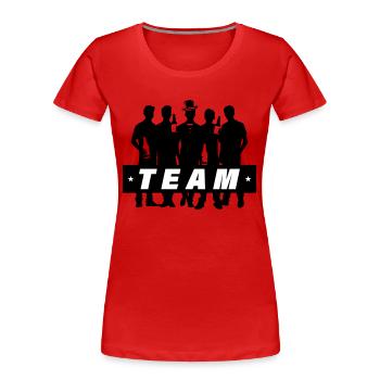 Groom Team Bachelor Bachelor - Women's Premium Organic T-Shirt - red - Front - Mia (176cm)