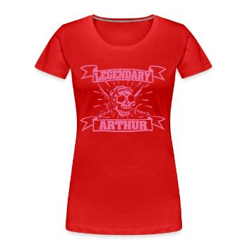 Carnival Arthur - Women's Premium Organic T-Shirt - red - Front - Mia (176cm)
