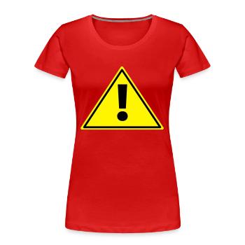 Note - Women's Premium Organic T-Shirt - red - Front - Mia (176cm)