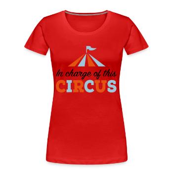 Chef - Frauen Premium Bio T-Shirt - Rot - Vorne - Mia (176cm)