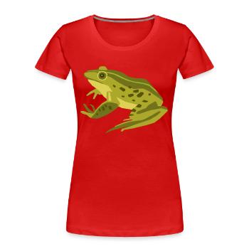 Meerestiere - Frauen Premium Bio T-Shirt - Rot - Vorne - Mia (176cm)