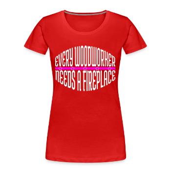 Plumber Funny Carpenter Birthday Present Idea - Women's Premium Organic T-Shirt - red - Front - Mia (176cm)