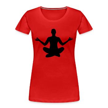 Joga Men - Frauen Premium Bio T-Shirt - Rot - Vorne - Mia (176cm)