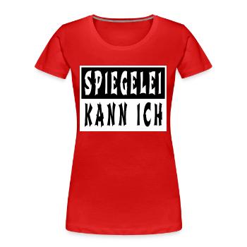 sprüche witzig koch cooking - Frauen Premium Bio T-Shirt - Rot - Vorne - Mia (176cm)