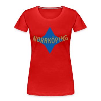 Norrköping - Frauen Premium Bio T-Shirt - Rot - Vorne - Mia (176cm)
