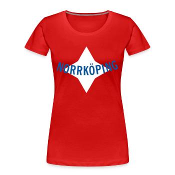 Norrköping - Frauen Premium Bio T-Shirt - Rot - Vorne - Mia (176cm)