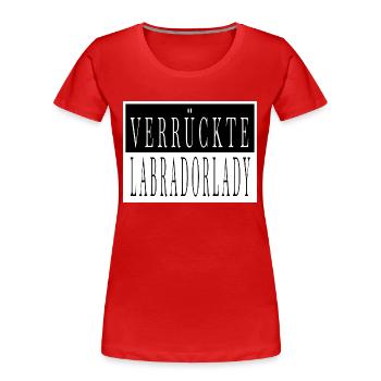 hundefreund terrier hundeliebhaber - Frauen Premium Bio T-Shirt - Rot - Vorne - Mia (176cm)