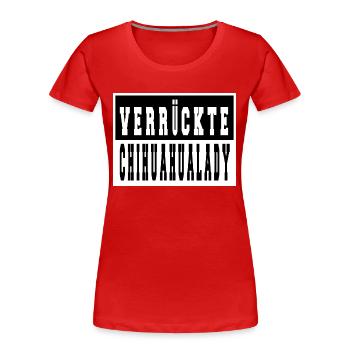 chihuahua hunderasse geek hund weihnachten - Frauen Premium Bio T-Shirt - Rot - Vorne - Mia (176cm)