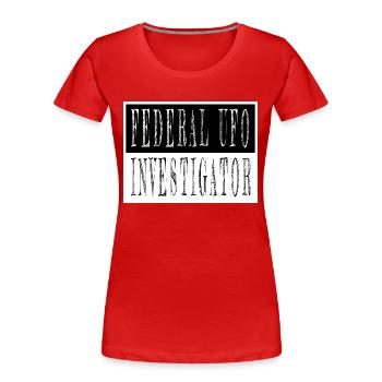 anal probe alien abduction all - Frauen Premium Bio T-Shirt - Rot - Vorne - Mia (176cm)
