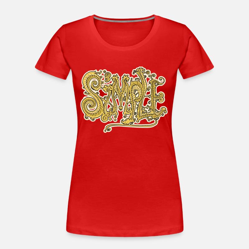 Graff Simple - T-shirt bio Premium Femme - rouge