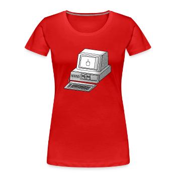 cyberpunk hackfleisch - Frauen Premium Bio T-Shirt - Rot - Vorne - Mia (176cm)