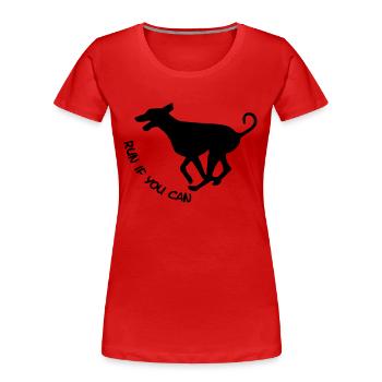 Dobermann - Frauen Premium Bio T-Shirt - Rot - Vorne - Mia (176cm)