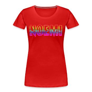 noemi rs regenbogen - Frauen Premium Bio T-Shirt - Rot - Vorne - Mia (176cm)