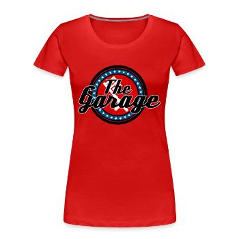 Garage - Frauen Premium Bio T-Shirt - Rot - Vorne - Mia (176cm)